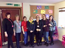 From Left to Right: Jill Wright, Amanda Dunsmuir, Leia Gibson, Liz Baxter, Myra Kyle, Jennifer Wells and Mary Hamilton.